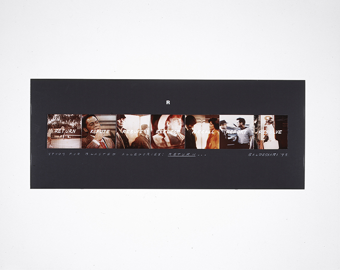 John Baldessari, Study for Blasted Allegories (Return), 1978
