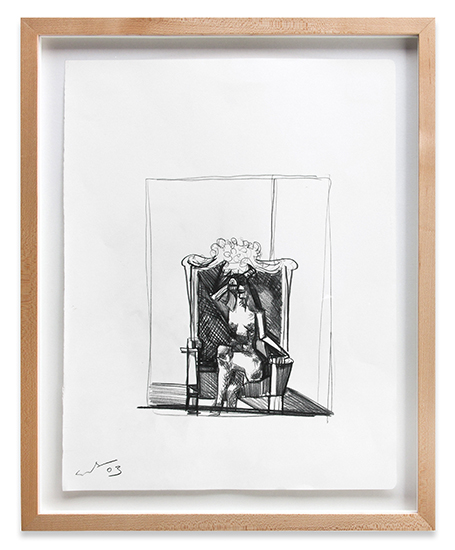 George Condo, Seated Female on Throne, 2003
