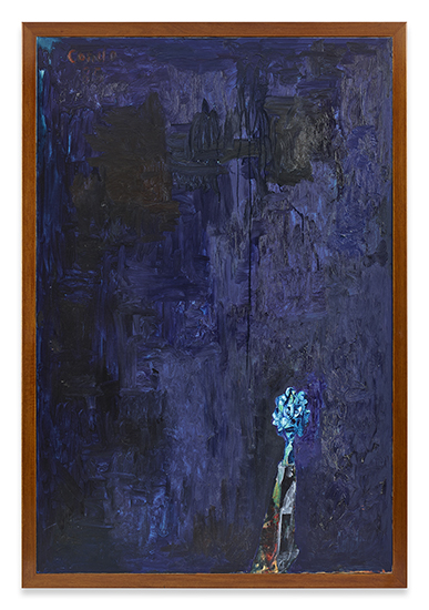 George Condo, Blue Clown, 1985
