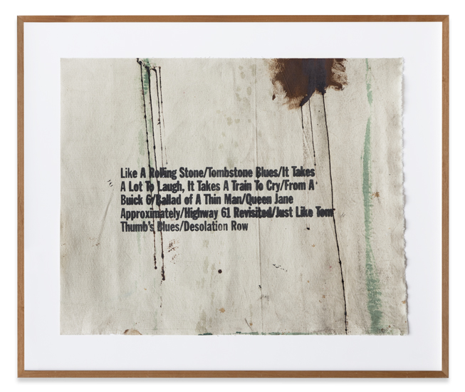 Walter Dahn, Titles #2 (for Richard), 2007
