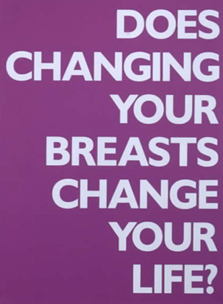 Sylvie Fleury, Does changing your breasts change your life, 2003
