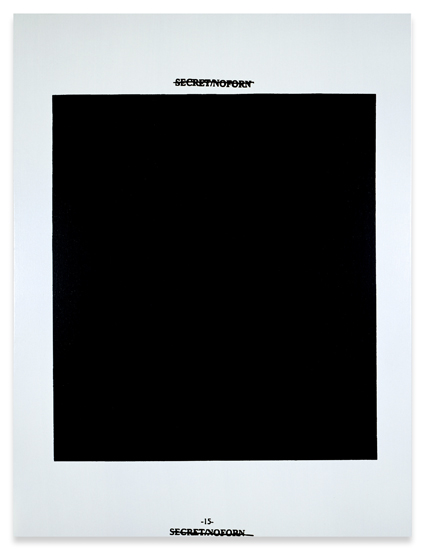 Jenny Holzer, Black -15-, 2008
