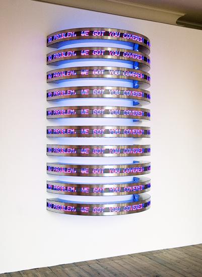 Jenny Holzer, Torso (Text: Declassified U.S. government documents), 2007
