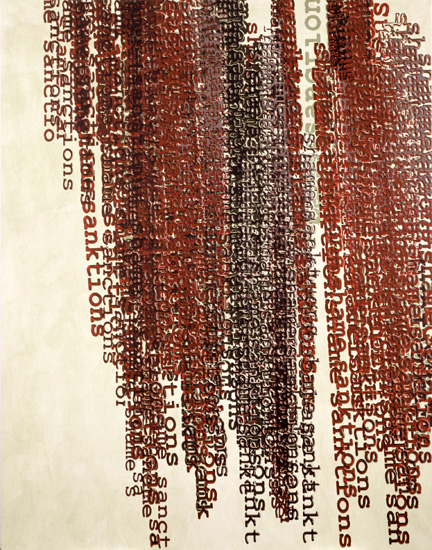 Astrid Klein, Untitled (Shame sanctions shame...), 2005