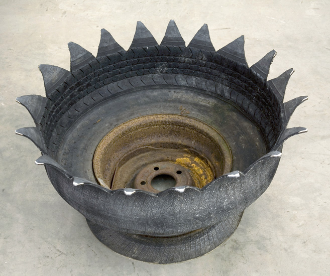 Richard Prince, Untitled (Tire planter), 2005