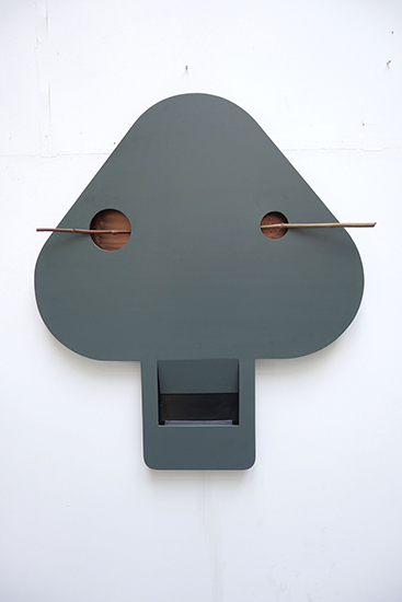 Thomas Scheibitz, Gesicht (Relief), 2017

