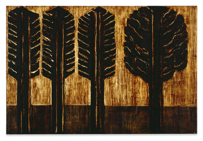 Axel Kasseb�hmer, Landschaft braun 1, 1992