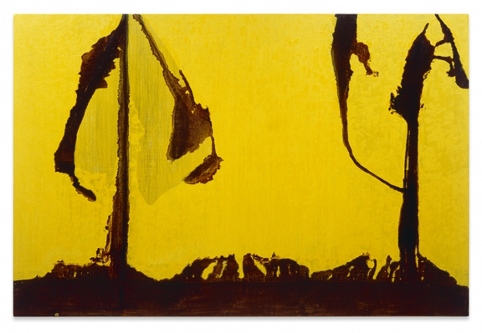 Axel Kassebhmer, Landschaft braun, gelb II, 1993
