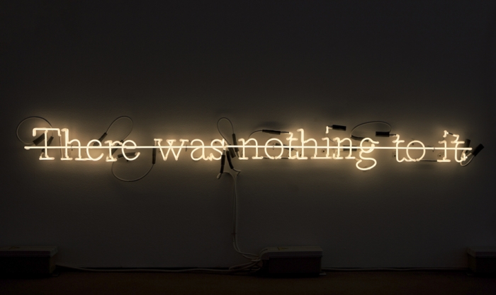 Joseph Kosuth, C.S. II # 11 There was nothing to it, 1988
