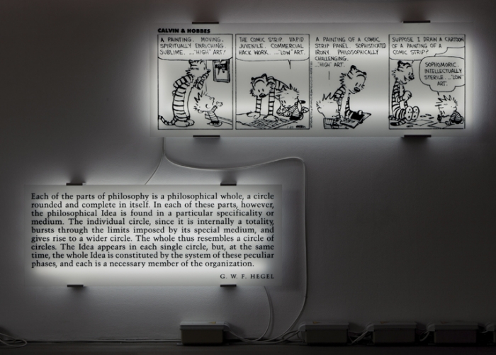 Joseph Kosuth, Double Reading #4, 1993
