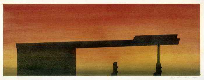 Ed Ruscha, Untitled #1 (Gasstation Silhouette)
