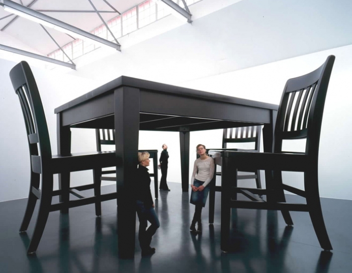 Robert Therrien, Untitled (Under the table), 2003