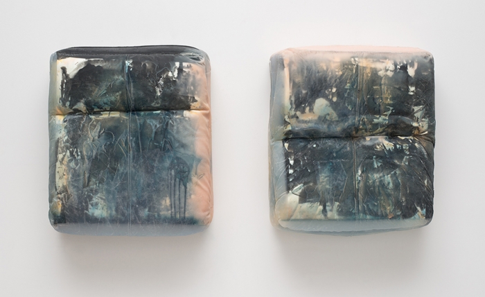 Kaari Upson, Foot on Throat, Dyptich, 2013
