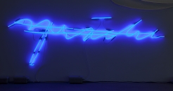 JOSEPH KOSUTH, L.W.S LAST WORD [LARGE COBALT BLUE], 1990