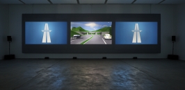 KRAFTWERK, INSTALLATION VIEW, 3-D VIDEO-INSTALLATION   1 2 3 4 5 6 7 8, SPRTH MAGERS BERLIN, 2013