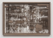 ANALIA SABAN, WALNUT WOOD CIRCUIT BOARD #1, 2013