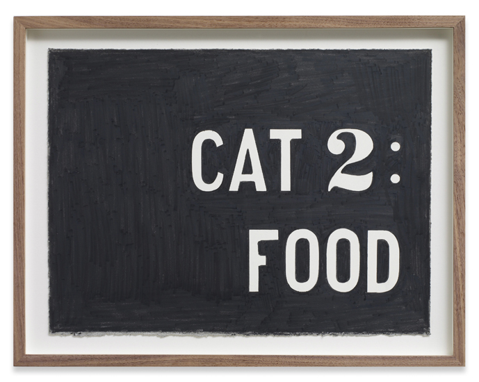 Marcel Van eeden, Untitiled (Cat 2: food), 2011
